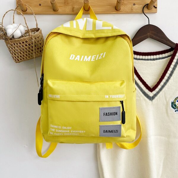 

Boys Letter Graphic Classic Backpack, Yellow