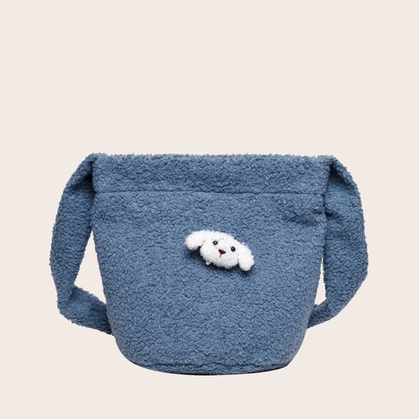 

Kids Cartoon Decor Crossbody Bag, Blue