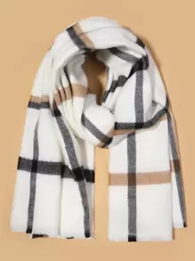 Khăn quàng cổ in kẻ sọc - Nhiều màu - Xem 5