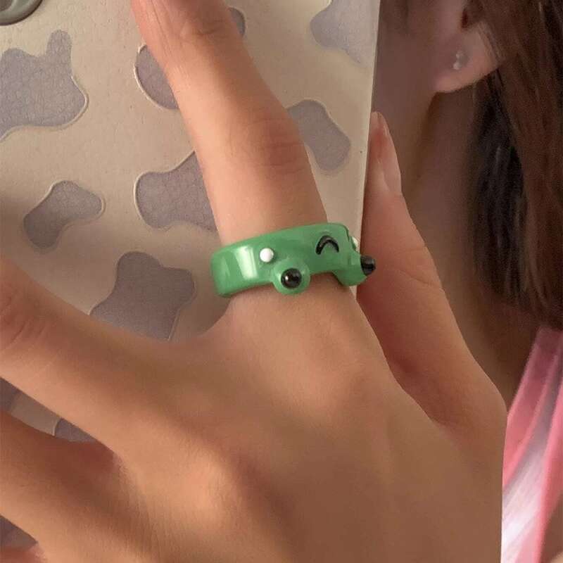 

Frog Decor Ring, Green