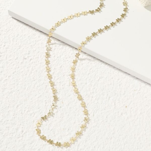 

Butterfly Decor Face Mask Chain, Gold