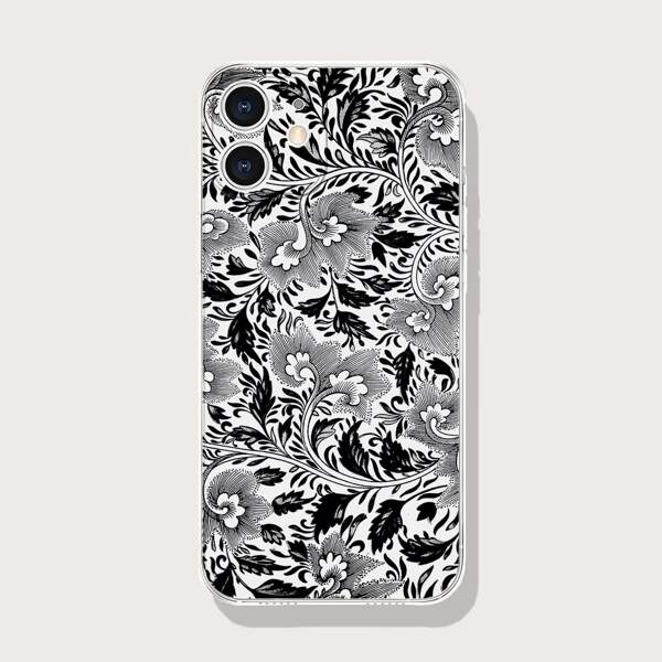 

Floral Phone Case, Clear