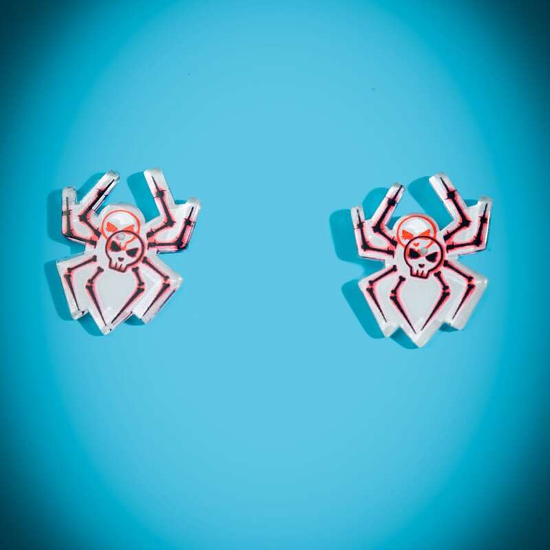 

Spider Decor Stud Earrings, Multicolor