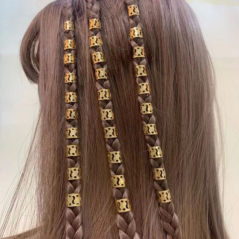 

30pcs Metal Hair Ring, Gold