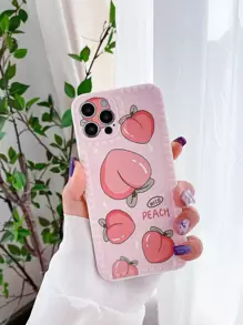 Funda para móvil melocotón con estampado - Rosa - Ver 1