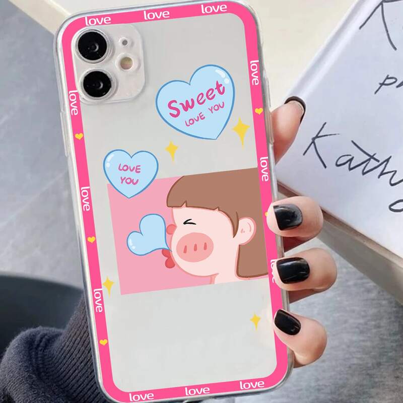 

Cartoon Graphic Phone Case, Multicolor