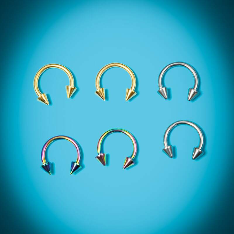 

3pcs Random Nose Ring, Multicolor