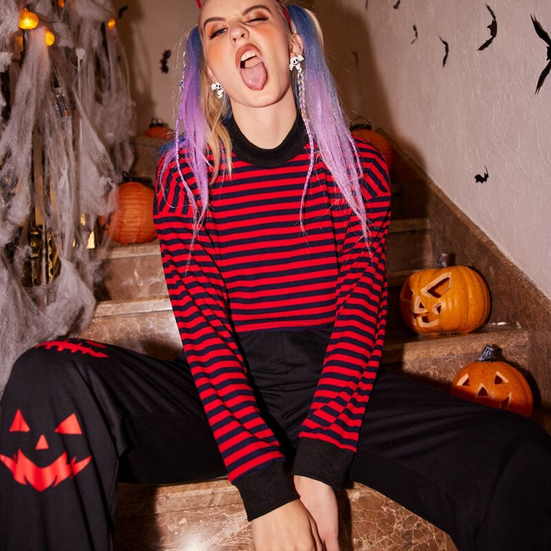 

Striped Crop Tee, Multicolor