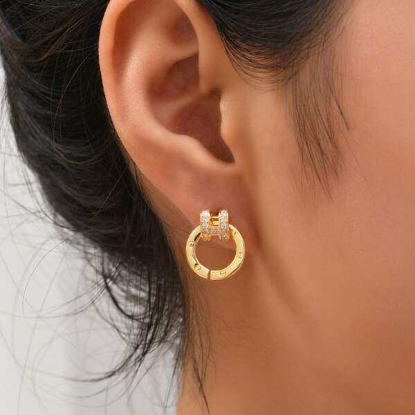 

18K Gold Plated Rhinestone Earrings