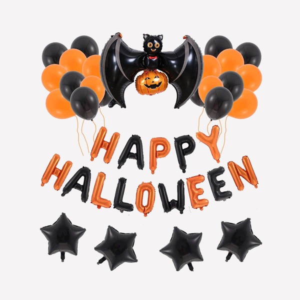 

39pcs Halloween Pattern Decorative Balloon, Multicolor
