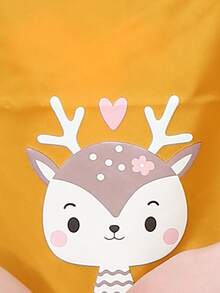 Deer Print Apron - Yellow - View 4