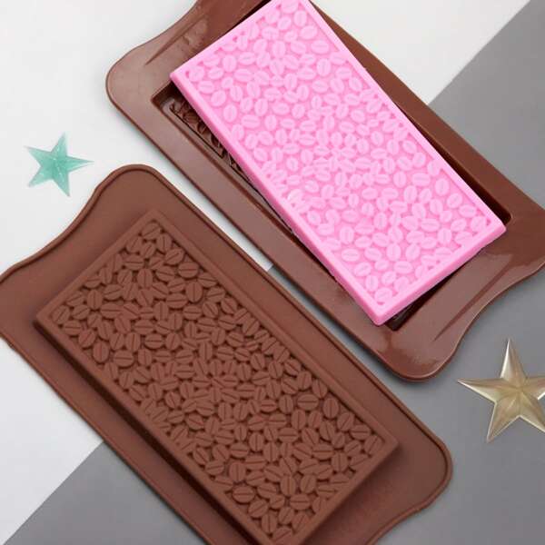 

1pc Coffee Bean Design Mold, Chocolate brown