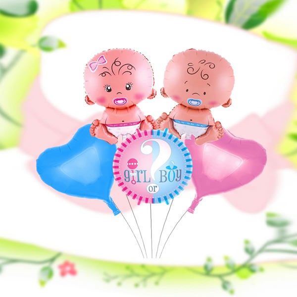 

5pcs Baby Shower Decorative Balloon, Multicolor