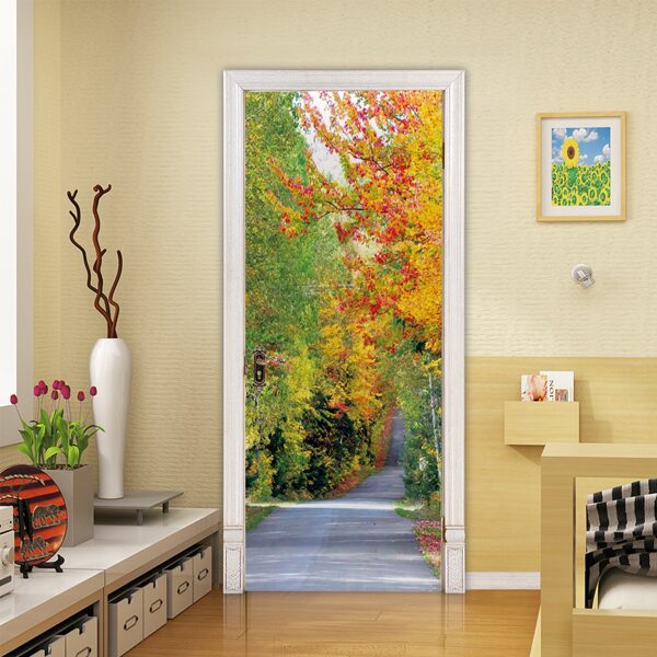 

Scenery Pattern Door Sticker, Multicolor