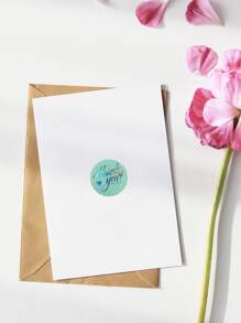 1roll Slogan Graphic Gift Sticker, Modern Letter & Heart Print Gift Decal For Party, Back To School Valentine Day