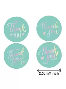 1roll Slogan Graphic Gift Sticker, Modern Letter & Heart Print Gift Decal For Party, Back To School Valentine Day