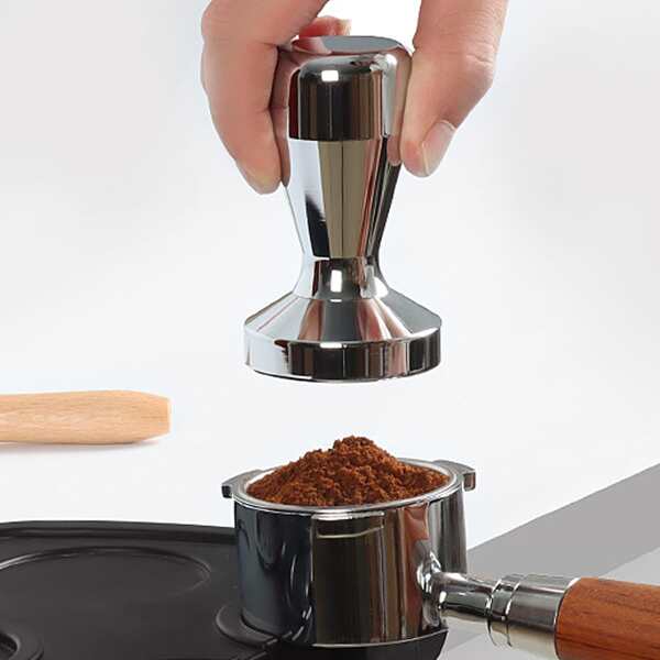 

1pc Stainless Steel Coffee Tamper, Silver