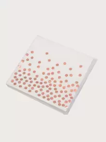 25pcs Disposable Napkins With Rose Gold Polka Dots,Christmas - Multicolor - View 1