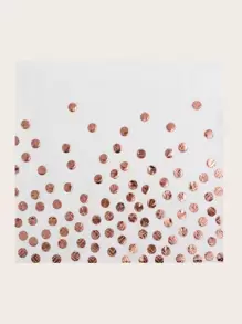 25pcs Disposable Napkins With Rose Gold Polka Dots,Christmas - Multicolor - View 2