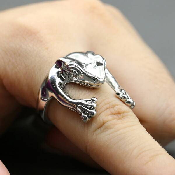 

Frog Decor Ring, Silver