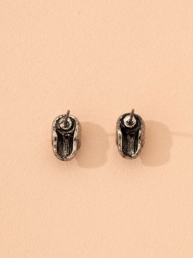 Boucles D’oreilles Tête De Mort Halloween - Clous Squelette Unisexe Pour Fête, Concert, Déguisement