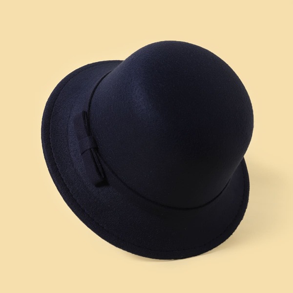 

Kids Bow Knot Decor Hat, Navy blue