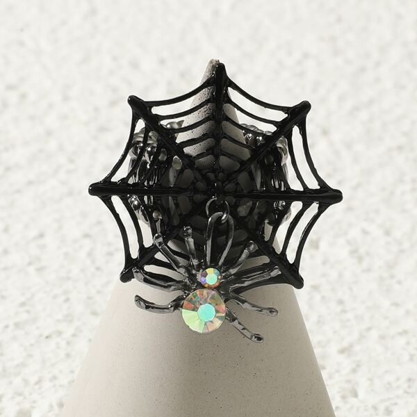 

Spider Web Decor Ring, Black