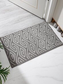 Outdoor-Teppich mit geometrischem Muster - Grau - Übersicht 4