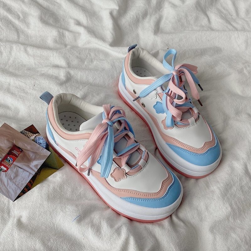 

Letter Graphic Skate Shoes, Pink