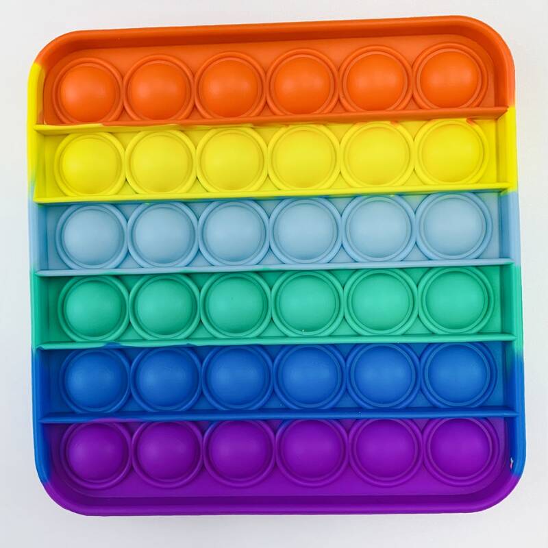 

1pc Square Push Pop Bubble, Multicolor