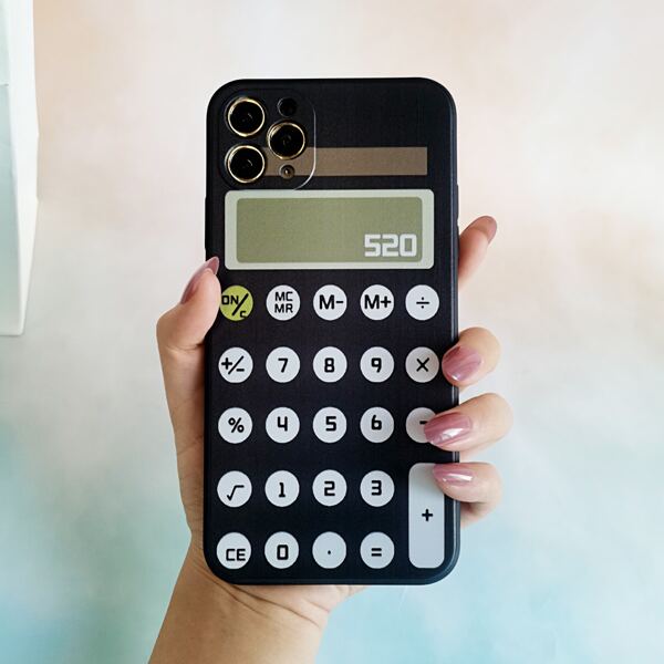 

Calculator Pattern Phone Case, Multicolor