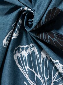 蝴蝶圖案夜光被套套裝不附帶內芯 - 藍色 - 查看 5