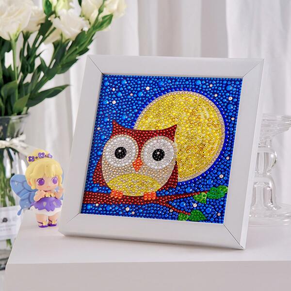 

Owl Print DIY Diamond Painting, Multicolor