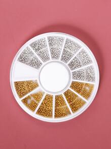 1 盒球形美甲装饰 DIY 美甲饰品 美甲宝石 美甲用品 - 彩色 - 查看 4
