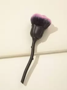 美甲灰塵清潔刷，1入組玫瑰形美甲工具指甲手柄刷，指甲刷去除指甲灰塵粉化妝刷，美甲刷清潔工具美甲刷，家用和專業美甲沙龍清潔指甲用指甲刷 - 黑色 - 查看 2