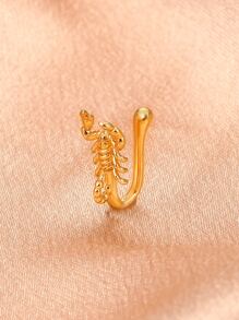 1 Máy Tính Thời Trang Động Vật Mới Bọ Cạp Kẹp Mũi Giả Xuyên Vật Trang Trí Thích Hợp Cho Phụ Nữ Đeo Hàng Ngày - Vàng - Xem 4