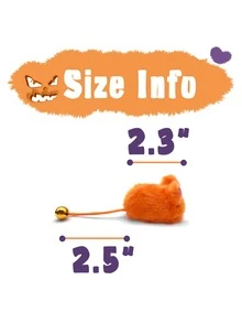 1入組鼠標形狀隨機逗貓玩具 - 彩色 - 查看 3