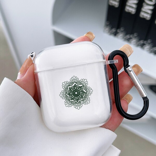 

Чехол для Airpods с цветочным узором, Прозрачный