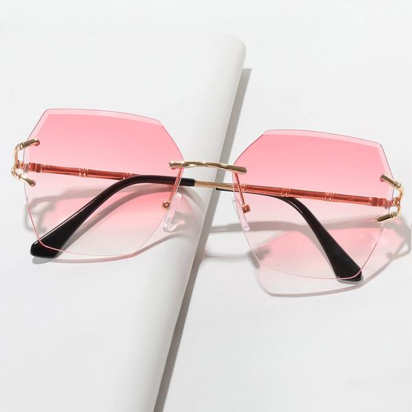 

Tinted Lens Rimless Sunglasses