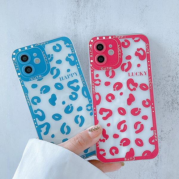

2pcs Leopard Phone Case, Multicolor