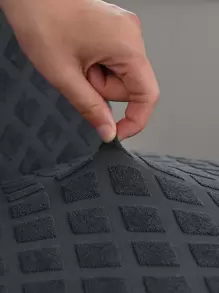 1pc/4pcs/6pcs Jacquard Chair Cover, High Elasticity Dustproof Kitchen Decoration Dining Chair Cover, Suitable For Hotel, Restaurant, Party - Dark Grey - View 4