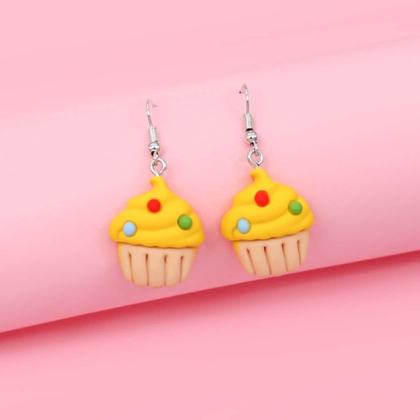 

Girls Cake Decor Drop Earrings, Multicolor
