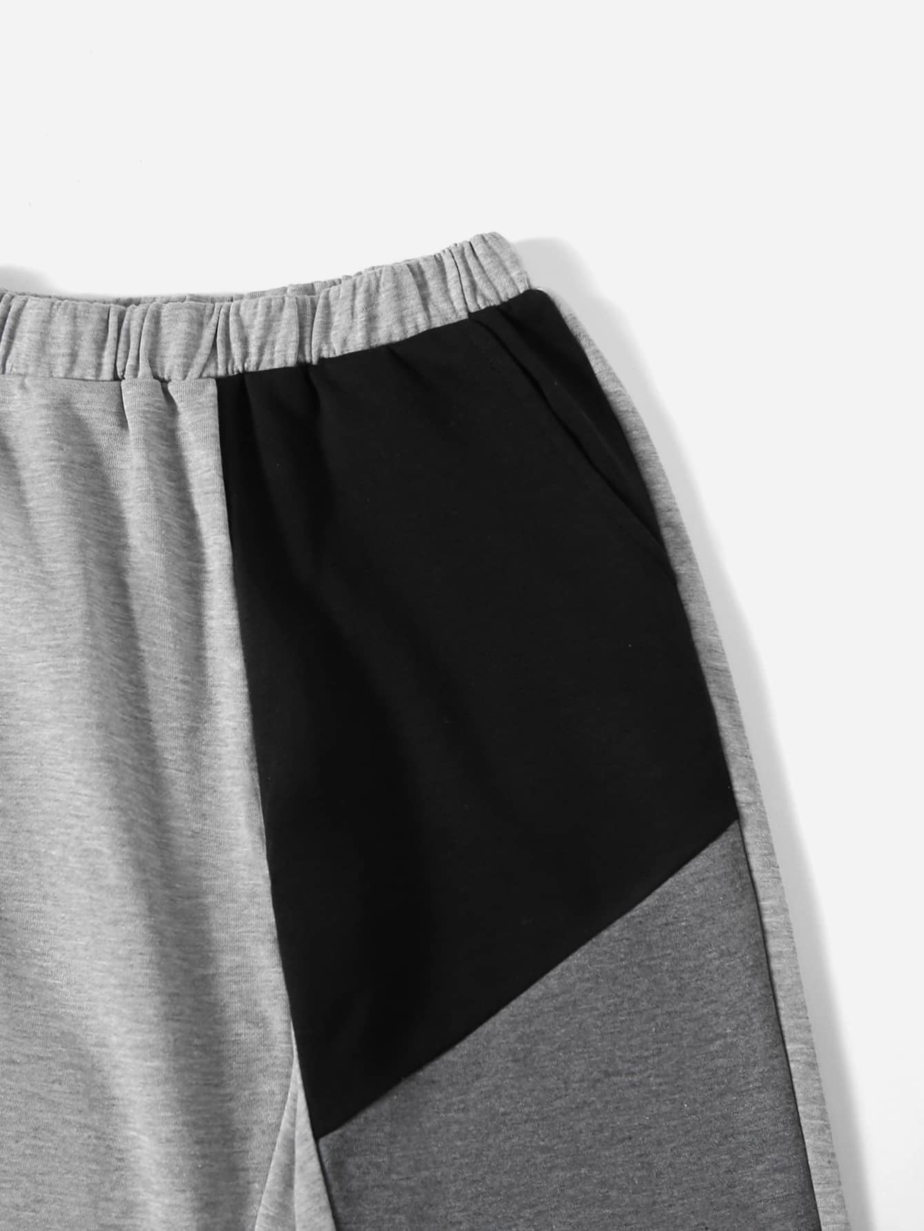 SHEIN Boys Cut And Sew Hoodie & Sweatpants - Multicolor - View 3
