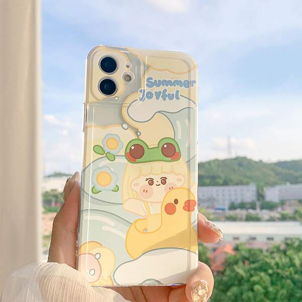 

Cartoon Graphic Phone Case, Multicolor