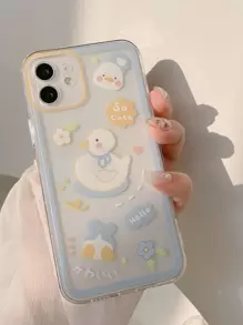 卡通小鴨手機殼相容於iPhone15/15Plus/15Pro/15Promax - 彩色 - 查看 4