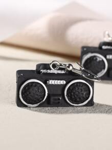 Bông tai thả đài - màu đen - Xem 2