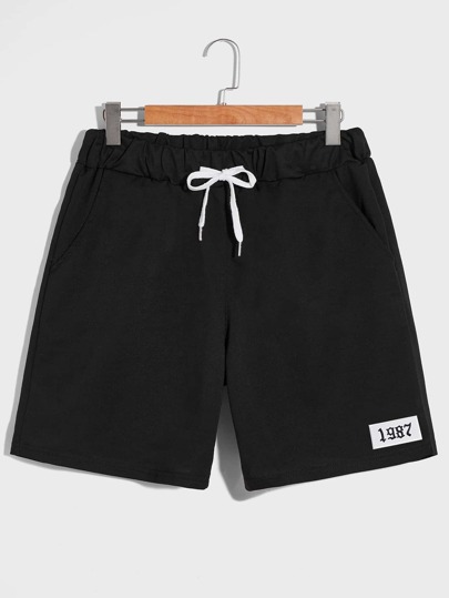 shein mens drawstring shorts