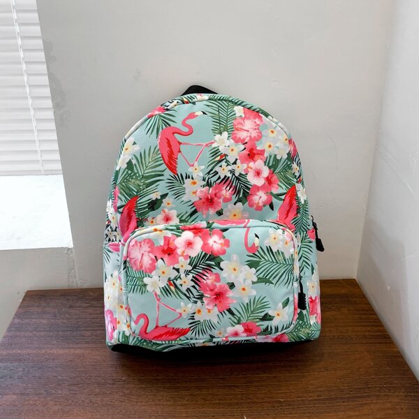 

Flamingo Graphic Classic Backpack, Multicolor