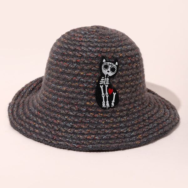 

Halloween Cartoon Patch Decor Hat, Multicolor
