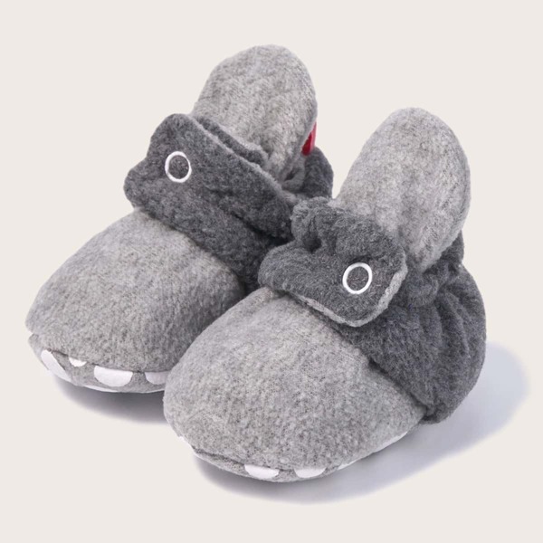 

Baby Two Tone Fuzzy Boots, Grey